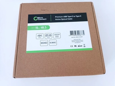 Microconnect USB3.1CC15OP kabel USB USB 3.2 Gen 1 (3.1 Gen 1) 15 m USB...