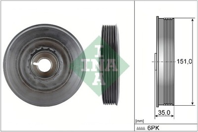 WHEEL PULLEY SHAFT CRANKSHAFT 544 0090 10  