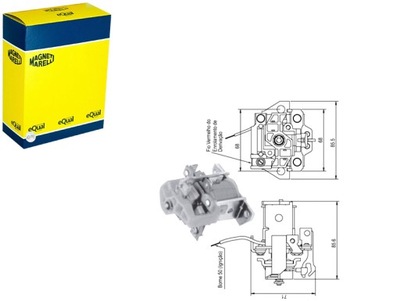 JUNGIKLIS ELEKTROMAGNETINIS STARTERIO MAGNETI MARELLI 