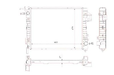 Nrf радіатор wody dodge ram 1500 pick-up 4.7 4x4 фото №1