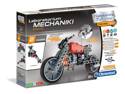 Ścigacze MOTOR Clementoni Laboratorium Mechaniki