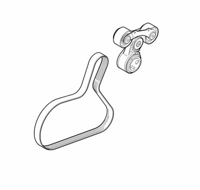 Натягувач i ремінь обладнання volvo фото №1