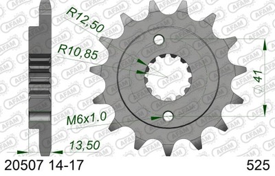 AFAM ЗУБЧАТКА ПЕРЕД 525 15 ЗУБОВ HONDA NT 650 GT