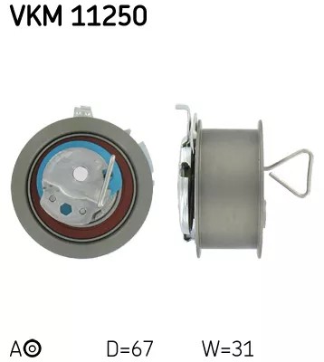 Skf vkm 11250 ролик натягувача, ремінь розподільного валу фото №1