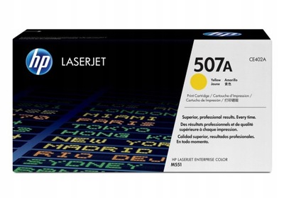 TONER ORYGINAŁ HP CE402A YELLOW 507A M551