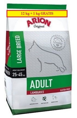 ARION Original Adult Large Lamb & Rice 12+1kg +GRATIS