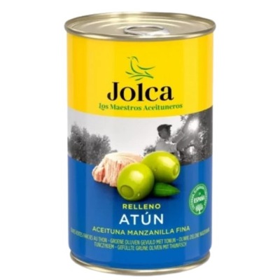 Jolca Hiszpańskie oliwki zielone z tuńczykiem,300g