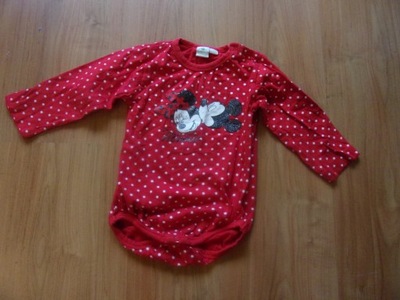 Body długi rękaw z Minnie 12-18m Disney