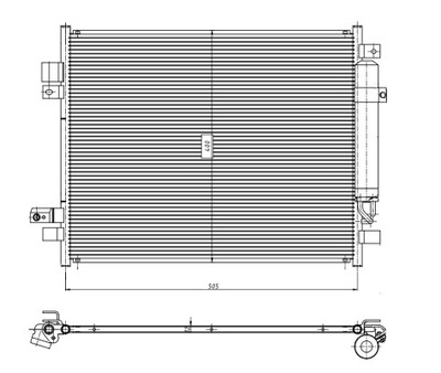 RADUADOR DE ACONDICIONADOR - CONDENSADOR EASY FIT NRF 350418  