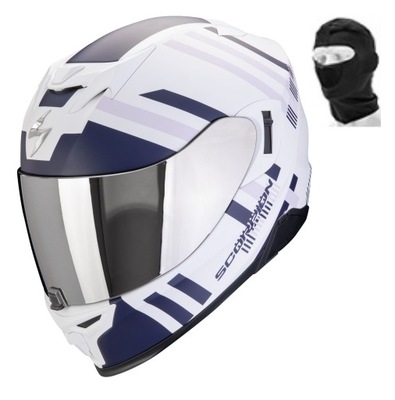 SCORPION KASK EXO-520 AIR BANSHEE MAT WH-BL-PU M