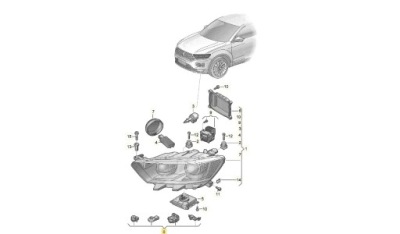 Оригінальний номер vw 2ga998226 набір ремонтний лампи правий vw t-roc 2ga фото №1