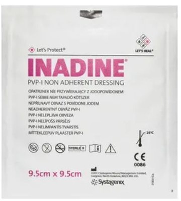 Opatrunek Inadine 9,5 x 9,5 cm 1 sztuka