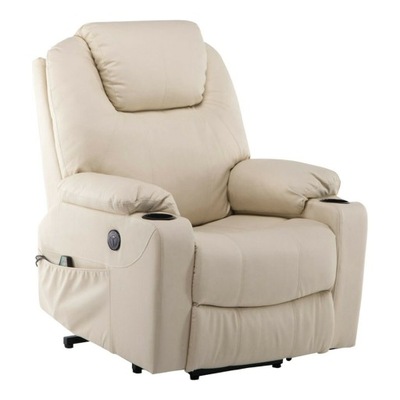 Fotel z funkcją masażu relaksacyjny podgrzewanie
