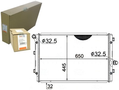 РАДИАТОР ДВИГАТЕЛЯ - СИСТЕМА ОХЛАЖДЕНИЯ ДВИГАТЕЛЯ [BEHR