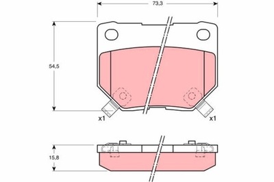 TRINKELĖS STABDŽIŲ NISSAN GAL. 300 ZX 3,0 90-95 GDB1007 