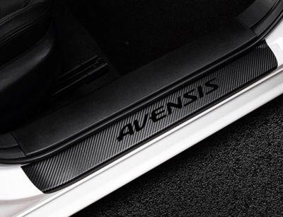 Toyota Avensis Black - Naklejki ochronne na progi