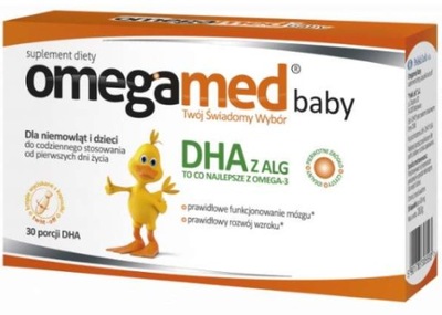 OMEGAMED Baby DHA z alg dla dzieci 30 kaps.