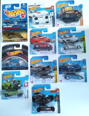 Set of 10 Cars Hot Wheels