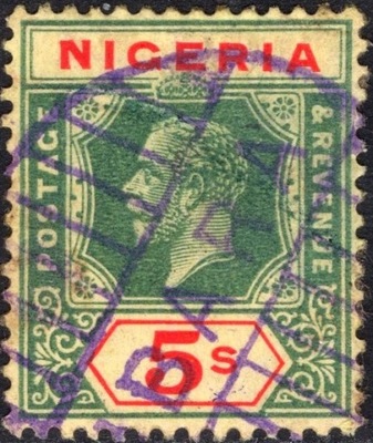 kol.bryt.Nigeria KGV 5 Sh.