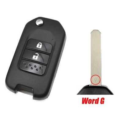 DMKEY CAR KEY CASE BLANK 2/3BUTTON PARA HONDA XRV CRV CIVIC ACCORD CI~54575  