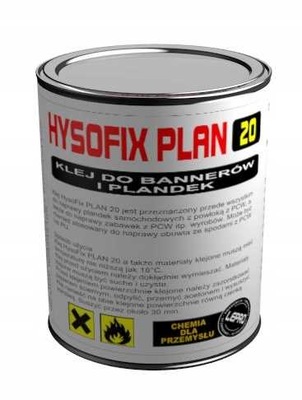 Klej do Plandek banerów HYSOFIX PLAN 20 - 1000 ml