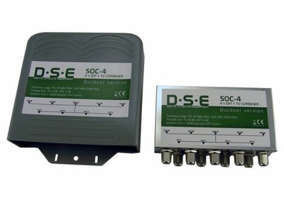 Sumator QUAD RTV/SAT X4 DSE SOC-4 zewnętrzny