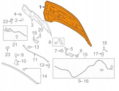 Капот ford escape 17- gj5z16612a фото №1