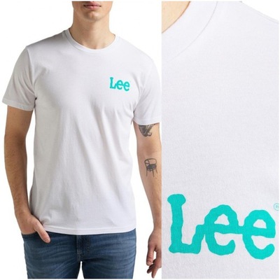 Męska koszulka t-shirt Lee WOBBLY LOGO TEE M