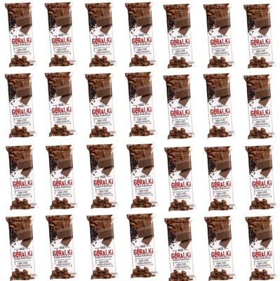 28x 42g GÓRALKI Nagie wafelki kakaowe batonik KARTON