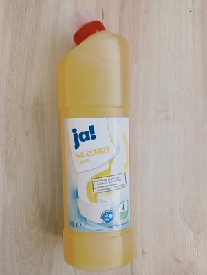 ŚRODEK DO CZYSZCZENIA TOALET JA! WC- REINIGER LEMON 1L. Z NIEMIEC