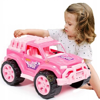Jeep różowy dla dziewczynek Duże auto terenowe
