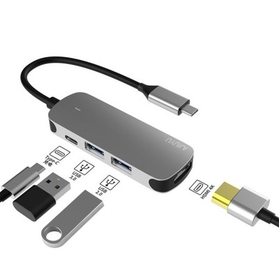 BX4H 10in1 USB C HUB Type C Adapter to HD Co HUB