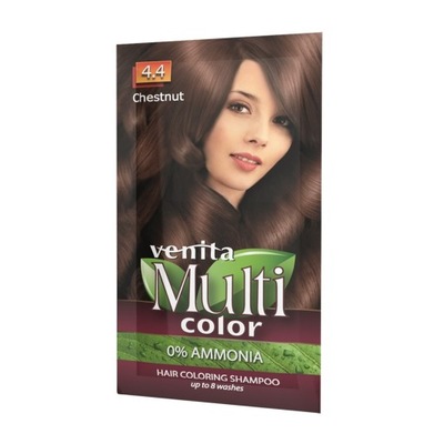 Venita MultiColor szampon koloryzujący 4.4 Chestnut 40g