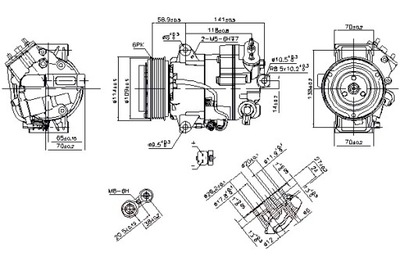 NISSENS COMPRESOR DE ACONDICIONADOR OPEL ASTRA J ASTRA J GTC CASCADA  