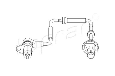 TOPRAN SENSOR ABS BMW PARTE DELANTERA E32 E34 TOPRAN  