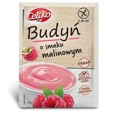 CELIKO budyń o smaku malinowym bez glutenu 40g