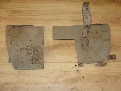 Лист кронштейн крыла задняя брызговик подкрылок land rover discovery 2 ii фото №1