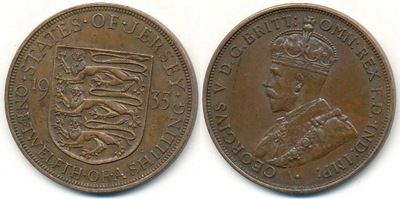 Jersey 1/12 Shillings - 1935r ... Monety