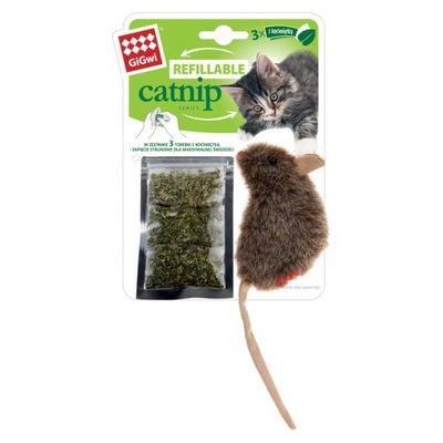 Zabawka z kocimiętką dla kota GiGwi Refillable Catnip