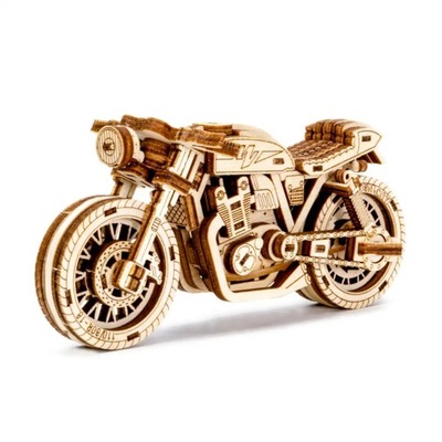 Puzzle Drewniane 3D Model Motocykl Cafe Racer Wooden.City