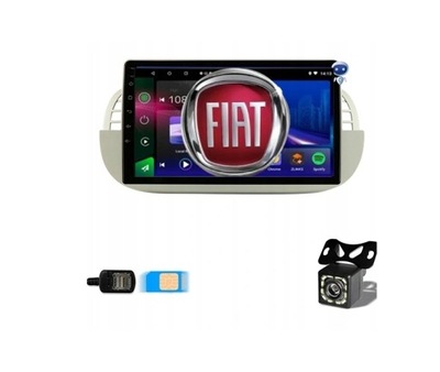 RADIO GPS BT ANDROID FIAT 500 2007-2015 SIM 4/32G  