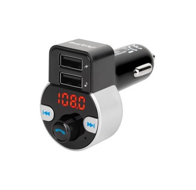 TRANSMITER AUTOMOBILINIS Z FUNKCJA BLUETOOTH (2 LIZDO USB) 