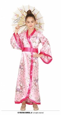 STRÓJ KIMONO GEJSZA JAPONKA CHINKA 10-12 LAT