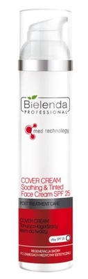 BIELENDA COVER CREAM TINTED FACE CREAM KREM TONUJĄCO ŁAGODZĄCY KREM SPF25