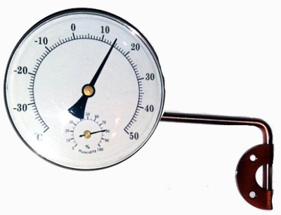 Termometr wilgotnościomierz zewnętrzny mosiężny