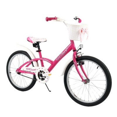 Rower Dziecięcy Dla Dzieci BMX ROSES 20" Różowy z Koszykiem 20 cali Koła