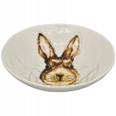 Miska Talerz Ceramiczna Zając Wielkanoc Ø 33,4 cm