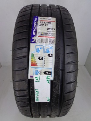 1x 225/45/17 225/45R17 Michelin Pilot Sport 4