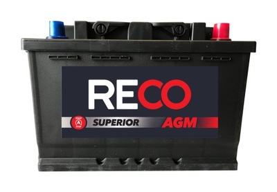 АКУМУЛЯТОР RECO RA57076 AGM 12V 70AH 760A СТАРТ&STOP