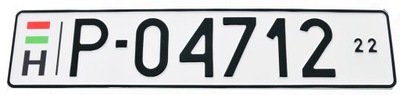 Węgry tablice rejestracyjne tymczasowe